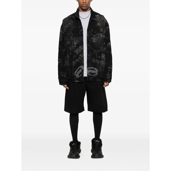 Balenciaga Black Jackets - Shirt Jackets Men - Picture 4 of 5